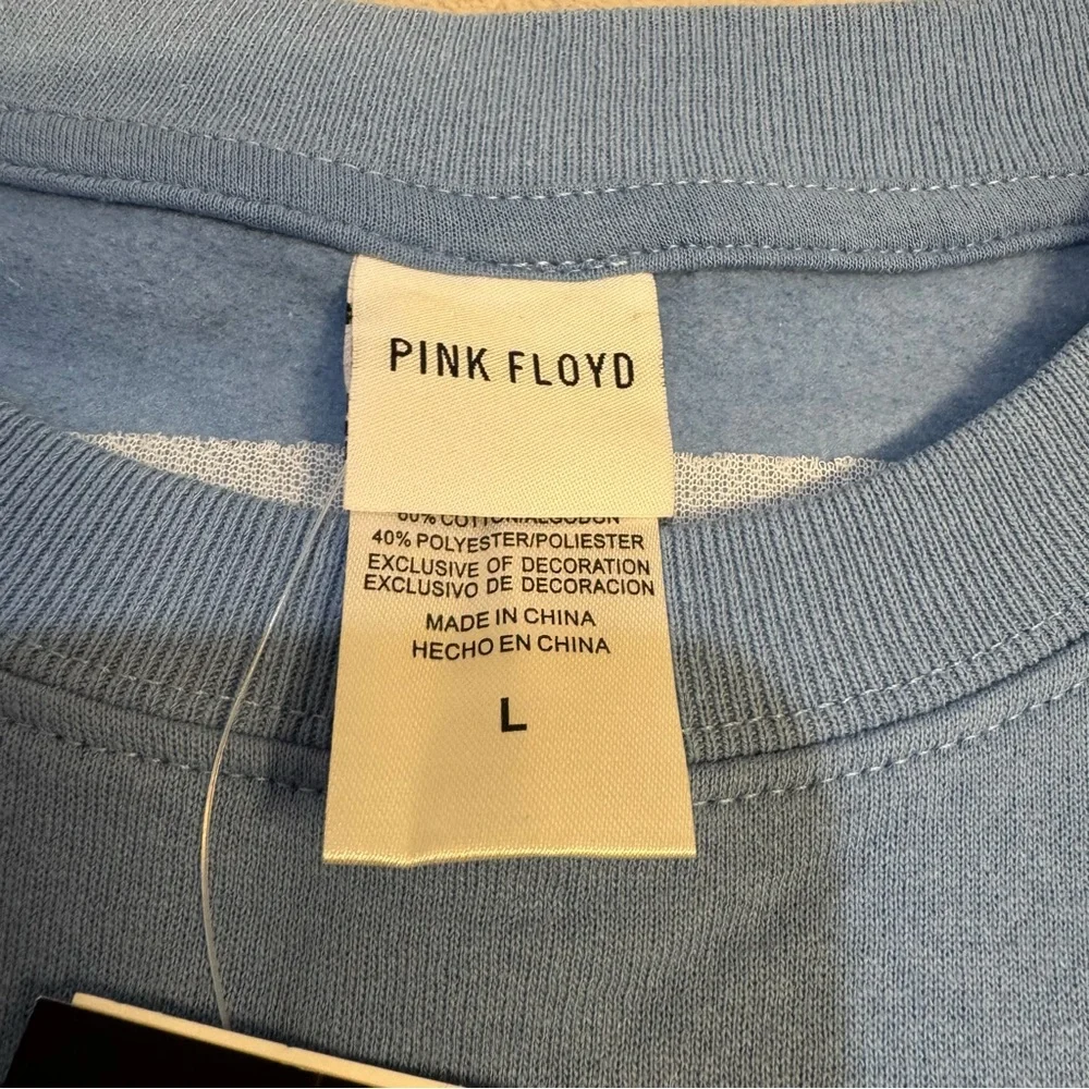 NWT Pink Floyd‎ Dark Side Moon Crewneck sweatshirt blue large